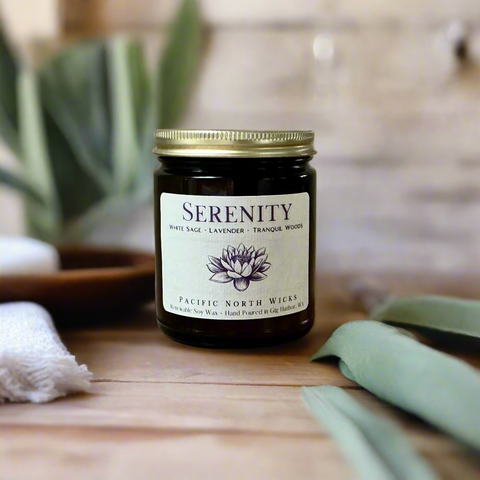 Pacific North Wicks Serenity Spa Candle