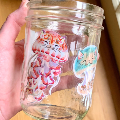 Paper Puffin Sticker Jelly Kitty
