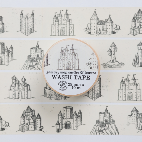 Kingdom of Threads Washi Tape Fantasy Castles & Towers