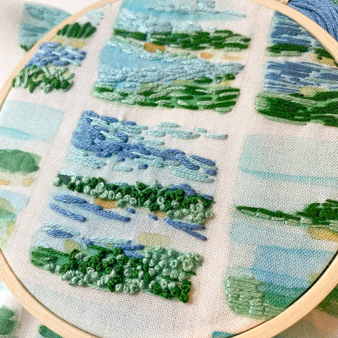 Keller Design Embroidery Kit Mini Watercolor Landscapes