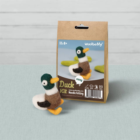 Woolbuddy - Beginner Duck Needle Felting Kit – DIY Craft Gift