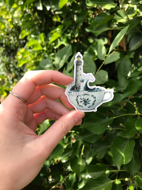 Lizzy Gass Sticker Lighthouse in a Teacup