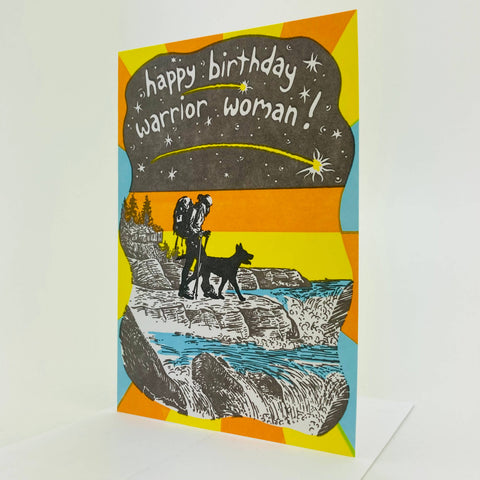 Old School Stationers Happy Birthday Backpacking Card