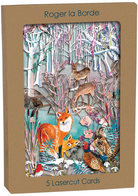 RLB Card Pack Lasercut Wild Winter's Song Fox