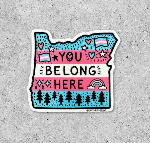 Citizen Ruth Sticker Oregon Trans Pride