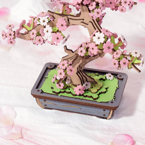 Hands Craft Wooden Puzzle: Sakura Bonsai