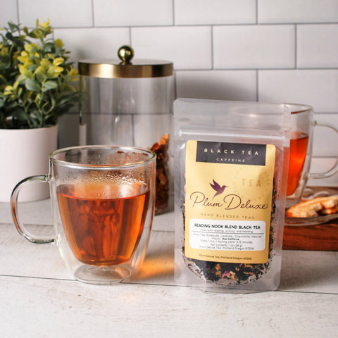 Plum Deluxe Reading Nook Lavender Rose Chamomile Black Loose Leaf Tea
