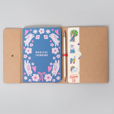Egg Press Foldeeo Notebook Folio B6 Magic Bunny