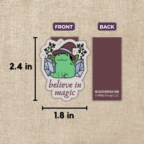 Kingdom of Threads Magnetic Bookmark Believe in Magic