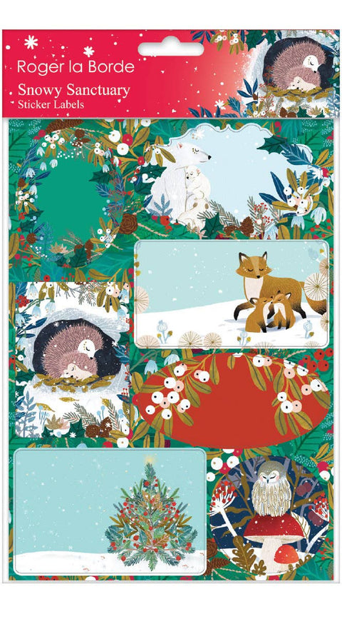 RLB Labels Snowy Sanctuary Sticke