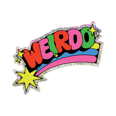 Red Cap Cards Sticker Weirdo