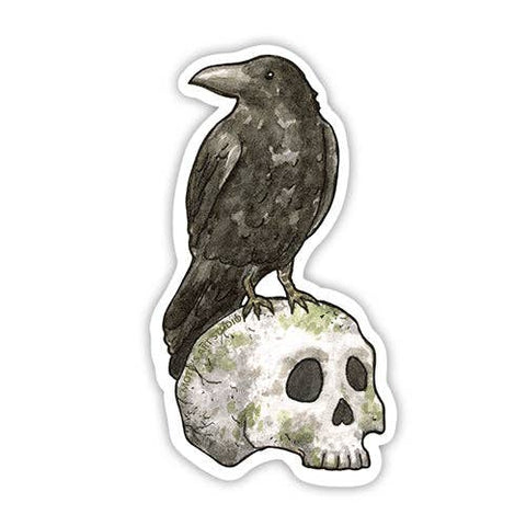 Motif's Art Studio Sticker Raven with Skull