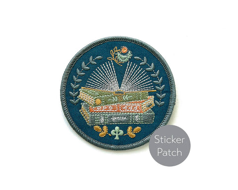 Rikrack Reader Embroidery Sticker Patch