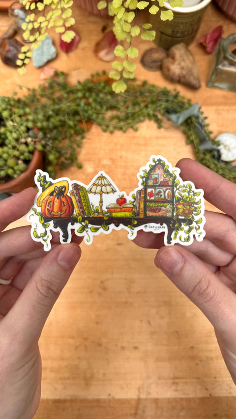 Lizzy Gass Sticker Mini Autumn Witch's Shelf