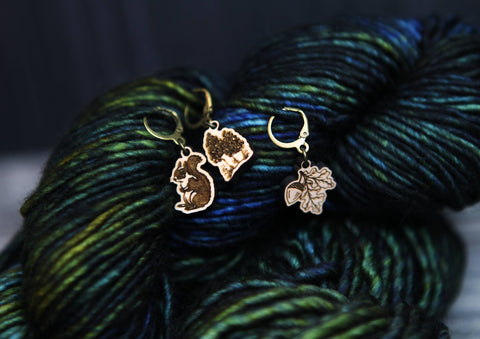 Sunrise Grove Stitch Markers Autumn Forest