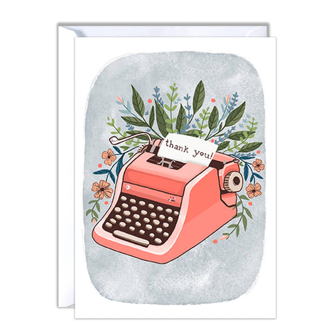 michele maule Greeting Card Typewriter