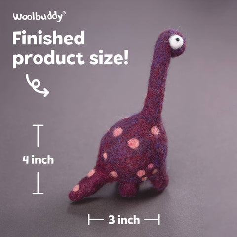 Woolbuddy - Beginner Brachiosaurus Needle Felting Kit – DIY Craft Gift