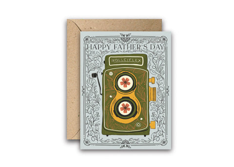 Amicreative Father's Day Card Best Memories Vintage Camera