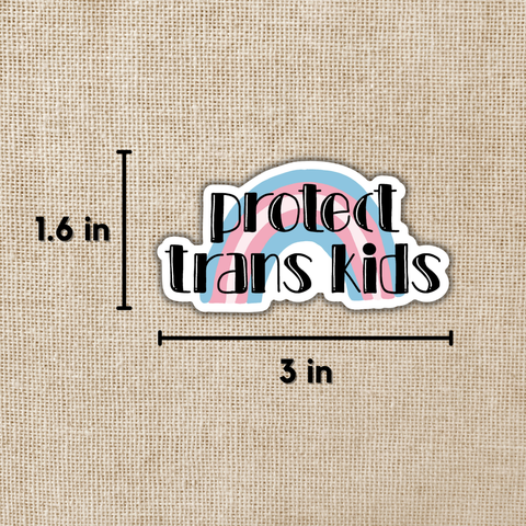 Wildly Enough Sticker Protect Trans Kids