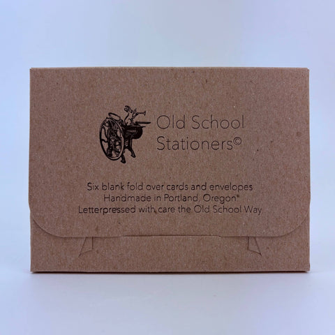 Old School Stationers Card Set Portland, Oregon Happy Holidays!