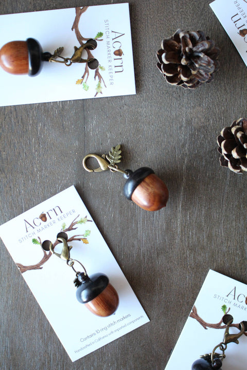 NNK Press Stitch Marker Keeper Acorn