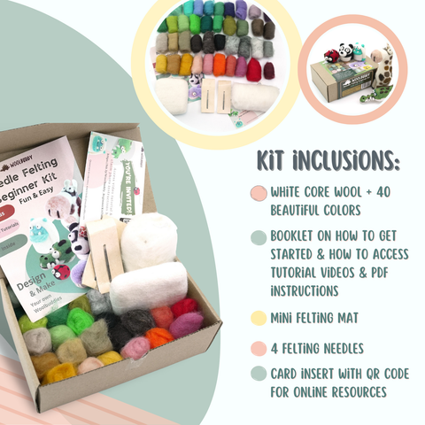 Woolbuddy Needle Felting Beginner Kit