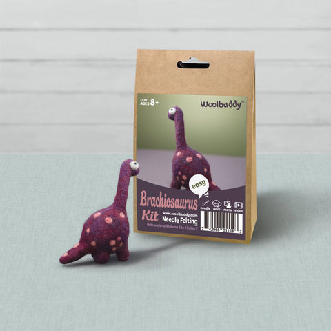 Woolbuddy - Beginner Brachiosaurus Needle Felting Kit – DIY Craft Gift