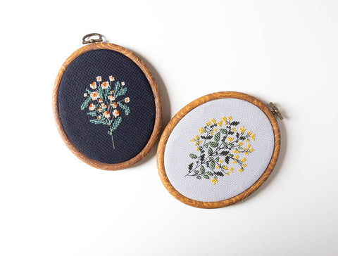 Junebug and Darlin Cross Stitch Kit Moonlit Daisy