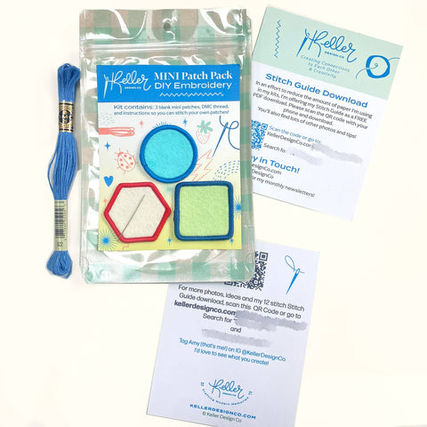 Keller Design Co. Mini DIY Patch Embroidery Kit