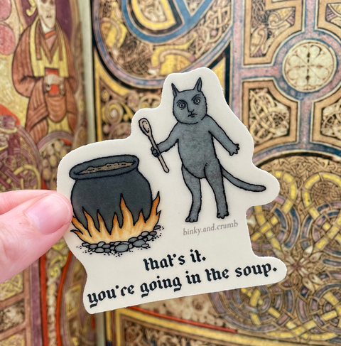 Binky and Crumb Sticker That's it!