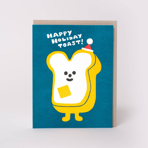 Egg Press Holiday Card Funny Toast