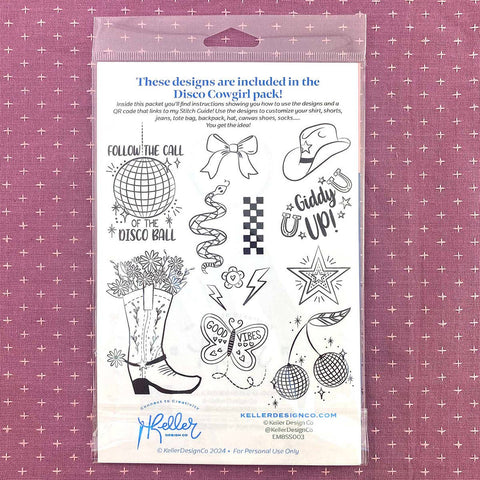 Keller Design Stick It Stitch It Disco Cowgirl