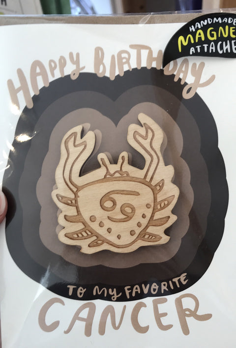 Snowmade Cancer Birthday Card
