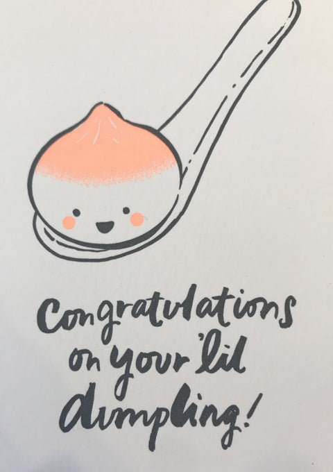 Egg Press Card Lil Dumpling