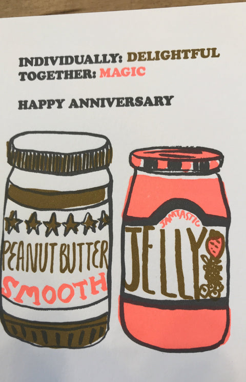 Egg Press Card PB&J Anniversary