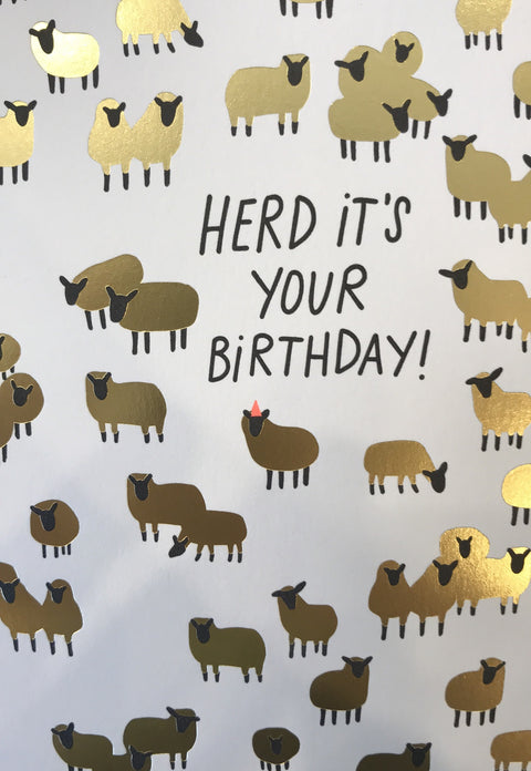 Egg Press Card Herd Birthday