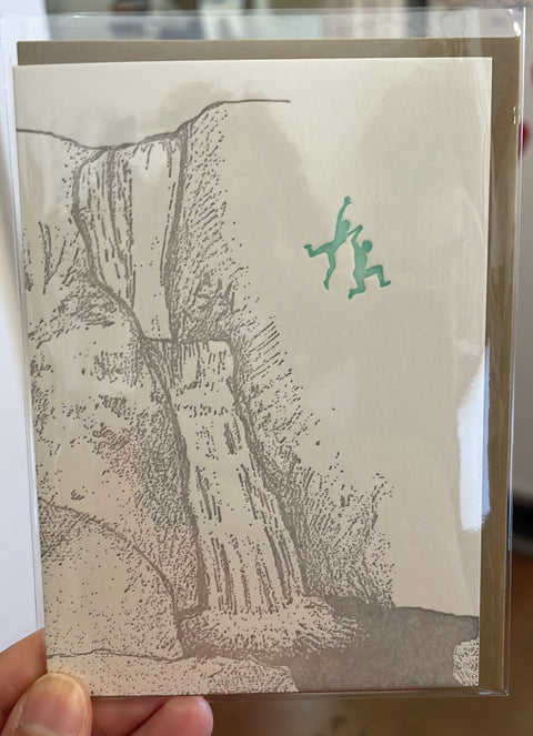 Lark Press Card Jumping From Falls