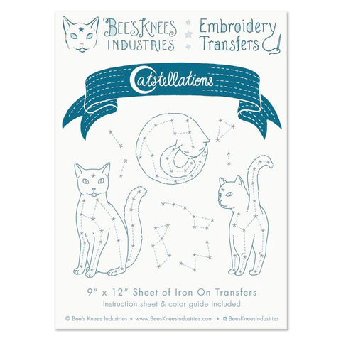 Bee's Knees Catstellations Embroidery Transfer