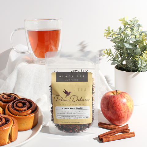 Plum Deluxe Cinny Roll Black Loose Leaf Tea