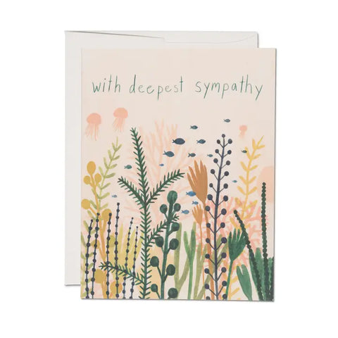 Red Cap Card Underwater Sympathy
