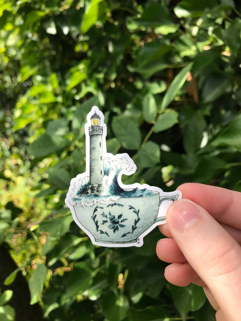 Lizzy Gass Sticker Lighthouse in a Teacup