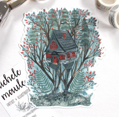 michele maule Sticker Baba Yaga's House