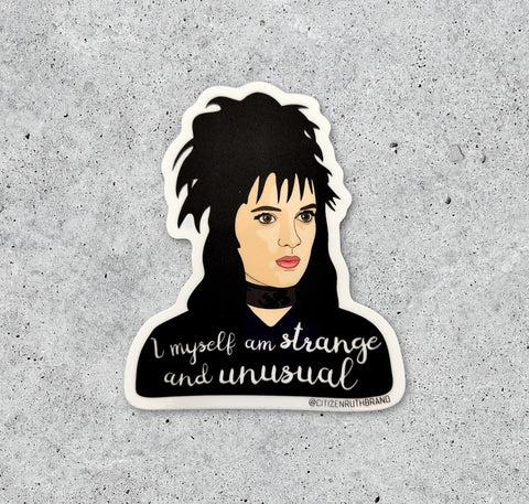 Citizen Ruth Sticker Beetlejuice I am Strange