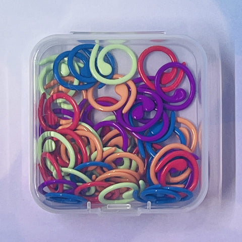 Metal Split Stitch Marker Rings S/10