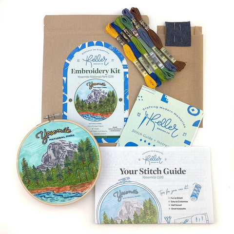 Keller Design Embroidery Kit Yosemite