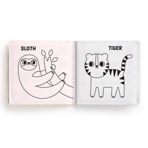Animals Of The World Color Magic Bath Book Set