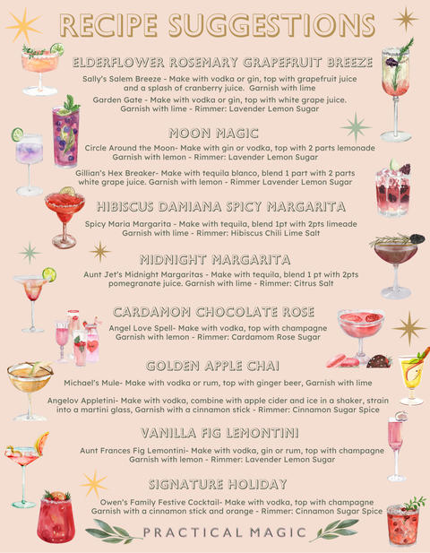 Practical Magic Apothecary & Craft Cocktails Midnight Margarita Infusion Drink Kit