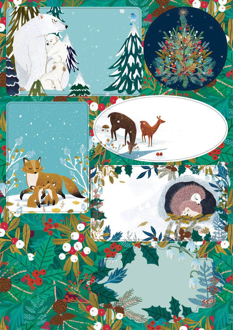 RLB Labels Snowy Sanctuary Sticke