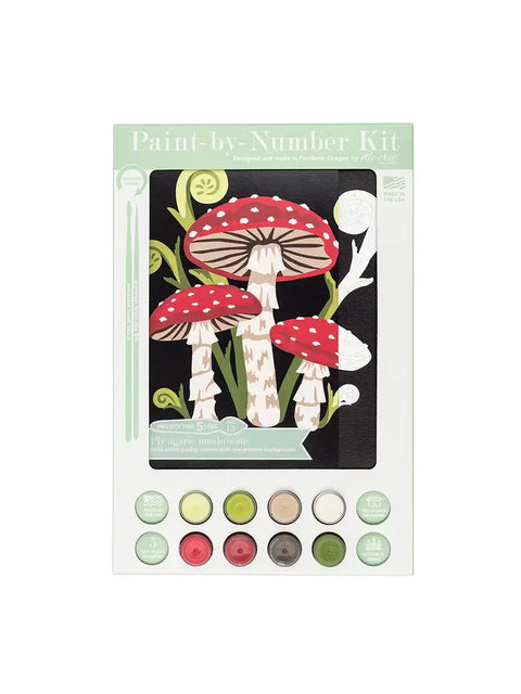 Elle Cree Fly Agaric Mushroom PBN Kit
