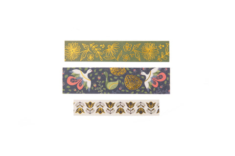 Amicreative Washi Tape Set Blooming Birds